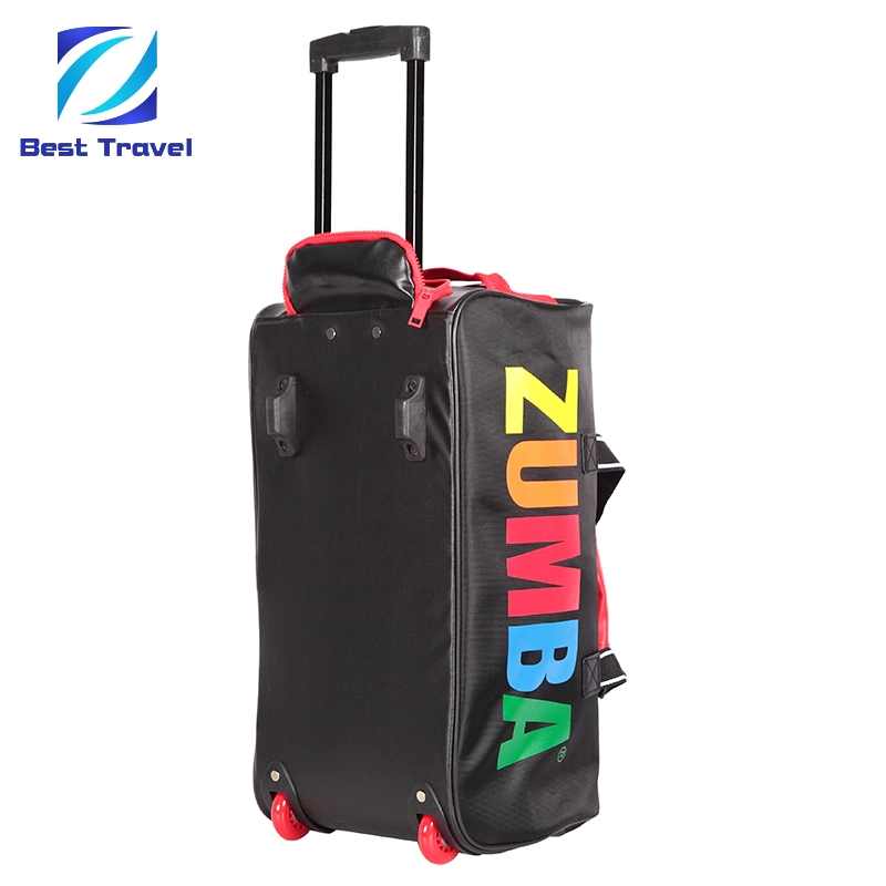 Wholesale Fashion Leisure Promotional Travelling Wheeled Duffel Sport Gym Carry on Cabin Duffle Hand Shoulder Trolley Travel Luggage Bag