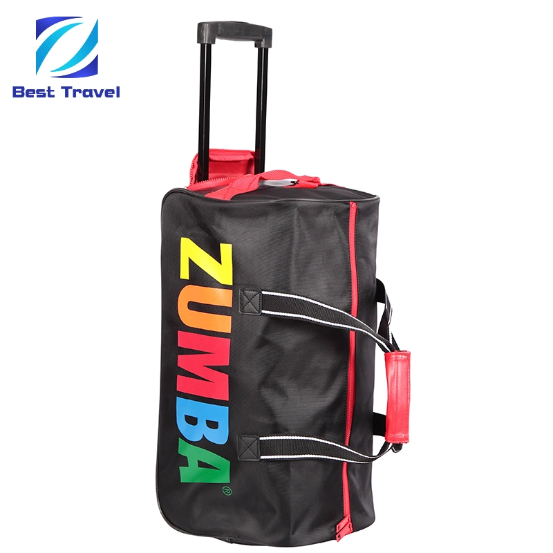 Wholesale Fashion Leisure Promotional Travelling Wheeled Duffel Sport Gym Carry on Cabin Duffle Hand Shoulder Trolley Travel Luggage Bag